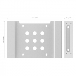 Orico Адаптер SSD/HDD bracket 2.5"/3.5"->5.25" - AC52535-1S-SV