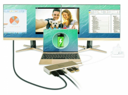 Докинг станция j5 create JCD381, USB-C, 2x HDMI, USB 3.1, PD 2.0, LAN                          