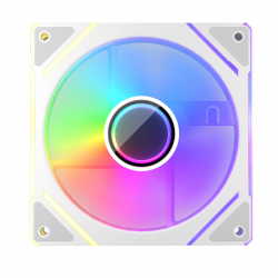 1stPlayer вентилатор Fan 120mm FC7R-WH - Infinity Mirror ARGB, REVERSE - White