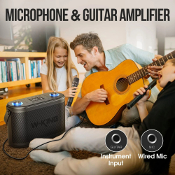 W-King Блутут парти колона Bluetooth Party Speaker - H10 - 120W, 2 x Wireless Microphones, Karaoke