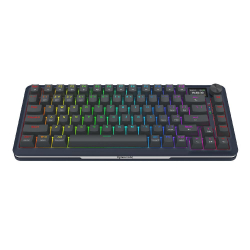 Bluetooth и безжична механична геймърска клавиатура Redragon Flekact Pro K708-RGB-PRO, RGB осветление - черна