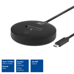 Докинг станция ACT, USB-C - M.2 NVMe/PCIe SSD, 10 Gbps,USB-C 3.2 Gen2