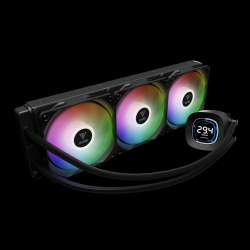 Gamdias водно охлаждане Water Cooling 360mm - AURA GL360 DIGITAL - Digital Display, aRGB