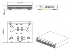 Longse записващо устройство за камери NVR 4CH 4K POE - NVR3004DP