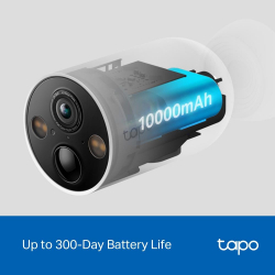 Охранителна WiFi камера TP-Link Tapo C425, Външен/вътрешен монтаж, WiFi