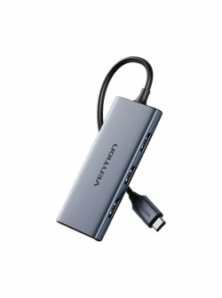 Vention докинг станция Docking Station Type-C - TOOHB - HDMI x 1, USB3.0 x 3, SD/TF