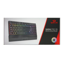 Кабелна и безжична Bluetooth механична геймърска клавиатура Redragon Shiva Pro K515RGB-PRO с RGB осветление - черна