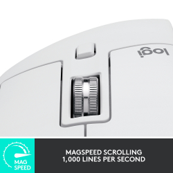 Bluetooth мишка Logitech MX Master 3S 910-006560 - бледосива