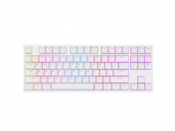 Genesis Gaming Keyboard Thor 404 TKL White RGB Backlight US Layout Yellow Switch                          
