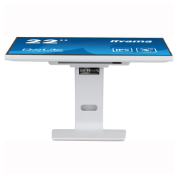 Монитор IIYAMA T2252MSC-W2AG, 21.5 inch, IPS panel, AG, 16:9, FHD 1920x1080, 250cd/m2, 1000:1, 5ms, 7H, 10-pts PCAP touch, Palm rejection, OSD key lock, Anti- fingerprint, HDMI, DP, 2x USB, Audio out, Speakers, Tilt, VESA, White