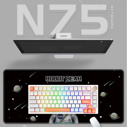 VGN професионална геймърска механична клавиатура Professional Gaming Mechanical Keyboard N75 RGB Jelly Orange - Power Silver Switches [Linear]