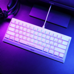 Marvo геймърска клавиатура Gaming Mechanical keyboard 61 keys TKL Hecate 61R WH - KG962G White - RED switches, RGB (English US)