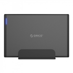 Orico кутия за диск Storage - Case - 3.5 inch Vertical, USB3.0, Power adapter, UASP, black - 7688U3-BK