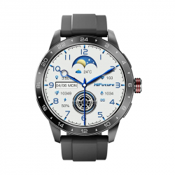 Смартчасовник HiFuture Flex 2 Black, 1.39" FHD, 360?360, Bluetooth Call, IP68 Waterproof, 24/7 True Heart Rate & Blood Oxygen Sensor, Up to 10 days daily use, 100+ Sports Mode