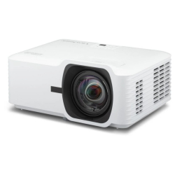 Проектор ViewSonic LSD400HD-ST, Short Throw Laser Installation, FHD 1920x1080, 4000AL, 3M:1, Throw ratio: 0.5, Optical zoom: Fixed, Throw distance: 0.44 - 3.29m, 2x HDMI, RS232, LAN, USB-A, Audio out, Speaker, H/V Keystone, 360° projection, White