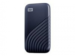 WD My Passport SSD 2TB Midnight Blue Cross Compatible USB 3.2 Gen-2 and USB-C 1050MB/s Read 1000MB/s Write PC Mac Compatiable