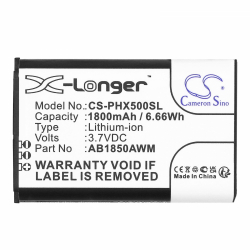 Батерия за мобилен телефон   PHILIPS AB1720AWM, AB1790AWM, Xenium 9A9K LiIon 3,7V 1800mAh CAMERON SINO