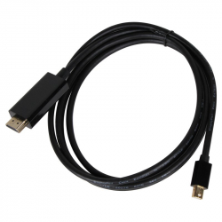 VCom Кабел Mini Display Port M / HDMI M 4K 2160p - CG615L-1.8m-4K Black                          