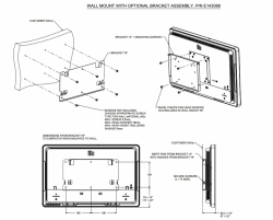 Стойка за стена Elo E143088 KIT,WALL MOUNT, ESYxx EX-Series за Тъч Компютри Elo серия E, X, I Wall mount for E-/I-/X-Series Intel/Windows based all-in-one touch computers