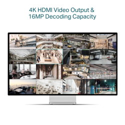 16-канален NVR TP-Link VIGI NVR2016H-16MP                          
