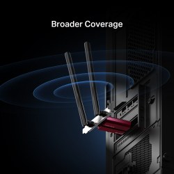 Безжичен Wi-Fi 7 Bluetooth 5.4 PCIe Адаптер Mercusys MA37BE BE6500