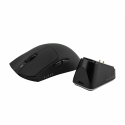 Ajazz професионална геймърска мишка AJ139P V3 MC - Wireless Gaming Mouse - 1K, Magnetic Charging Dock, Black