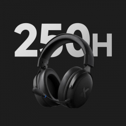 MCHOSE безжични геймърски слушалки Wireless Gaming Headphones - V9 Pro Steel Black - Bluetooth , 2.4G