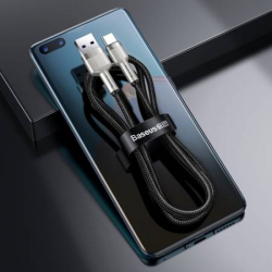 Кабел Baseus Cafule USB към USB-C 66W 0.25м CAKF000001 - черен Кабел Baseus Cafule USB към USB-C 66W 0.25м CAKF000001 - черен