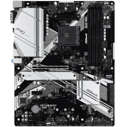 ASROCK Main Board Desktop B550 PRO4 (AM4, B550, 4xDDR4, 1xPCIe 4.0x16, 1xPCIe 3.0x16, 2xPCIe 3.0x1,6xSATA,1x M.2 Gen4 x4, 1xM.2, 2xUSB3.2 Gen2, 6xUSB3.2 Gen1, HDMI, D-SUB, GLAN, ATX, Retail)                          