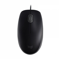 LOGITECH B110 Corded Mouse - SILENT - BLACK - USB - B2B