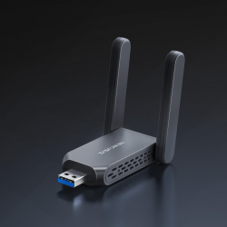 Безжичен USB адаптер с висок коефициент на усилване Mercusys MA37BEH BE6500 Wi-Fi 7