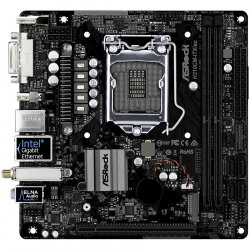 ASROCK Main Board Desktop H310 (S1151, 2xDDR4,1xPCIe x16, 4 SATA3 ,GLAN,DVI,HDMI,DP,USB 3.1 ) miniATX retail