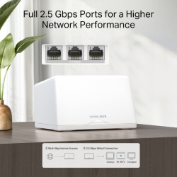 Безжична Wi-Fi 7 Mesh система Mercusys Halo H47BE(2-pack) BE9300