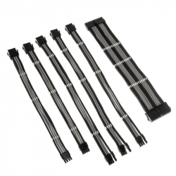 Комплект оплетени кабели Kolink Core, Black/Grey                          