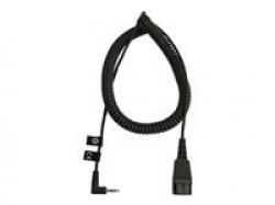 JABRA QD Cord to 2.5mm pin plug coiled 0.5-2m fi. for Panasonic GB500 PLX CA40