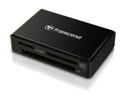 Transcend All-in-1 Multi Memory Card Reader, USB 3.0/3.1 Gen 1, Black                          