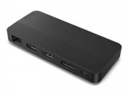 Lenovo USB-C Dual Display Travel Dock (w/ adapter)