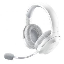 Razer Barracuda X Mercury White Wireless Multi-platform Gaming and Mobile Headset, Razer TriForce 40mm Drivers, Detachable HyperClear Cardioid Mic, Ultra-soft FlowKnit mem foam, 7.1 audio, 50hrs, Dual Wireless, Type-C, Compt PC, PlSt, MD, Ad, iOs