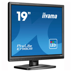 Монитор IIYAMA E1980S-B1, 19 inch, TN panel, 1280x1024, 5:4, 250 cd/m2, 1000:1, 3ms, 75Hz, HDMI, DP, Speakers, Tilt, VESA 100, Black