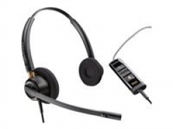 HP Poly EncorePro 525 EncorePro 500 series headset on-ear wired active noise cancelling USB-A black Certified for Microsoft Teams