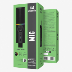 Streamplify професионален стрийминг микрофон с трипод Streaming Microphone With Tripod RGB - MIC TRIPOD - SPMC-MZ1C127.11