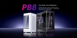 1stPlayer кутия Case ATX - PB8 Black - 3 x 120 mm A-RGB fans included, USB-C                          