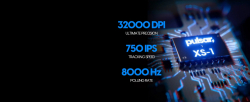 Pulsar професионална геймърска мишка Wireless Gaming Mouse X2 CrazyLight Aqua Zest 8K