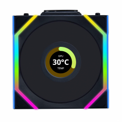 Вентилатори 3бр Lian Li UNI FAN SL Wireless LCD ARGB PWM - 120 mm Черен
