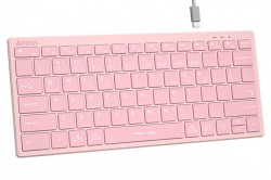 Безжична клавиатура A4TECH FBX51C FSTyler, розово                          