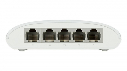 Суич D-Link DGS-1005D/E, 5 портов, 10/100/1000, Gigabit, Desktop