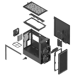 HAVN кутия Case E-ATX - BF 360 Flow Black