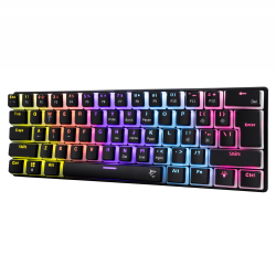 White Shark геймърска механична клавиатура Gaming Mechanical Keyboard ASHIKO 2 - Red Switches (English US), Black