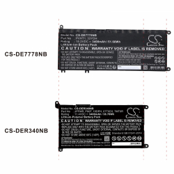 Батерия  за лаптоп DELL G3 15, G5 15 5587, INS 15PD-1863BL, Latitude 15 3590, 33YDH, W7NKD, LiIon 15.2V  3400mAh CAMERON SINO