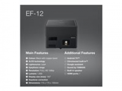 EPSON EF-12 Projector FHD 1920x1080 1000Lumen 2500000:1 HDMI USB 2.0 Type A USB 2.0 Type B
